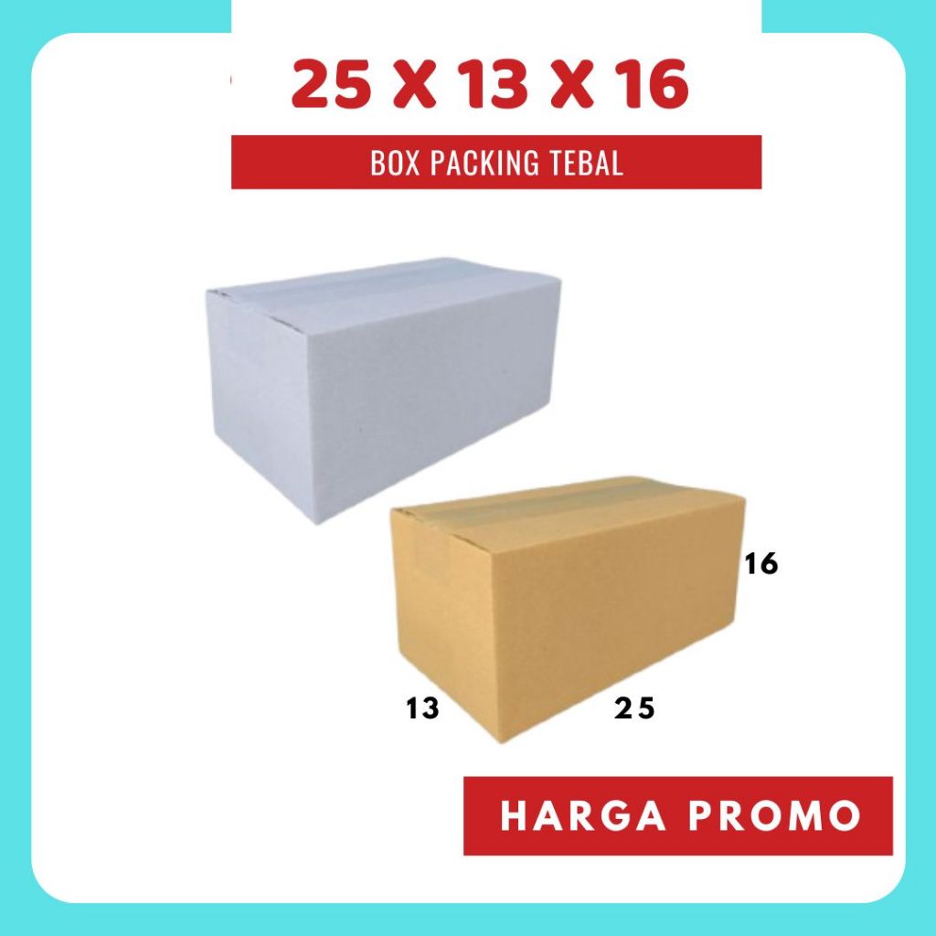 

Box Packing 25x13x16 Kardus A1 Karton Dus Kotak Kemasan Sparepart Jamu Madu Assesoris