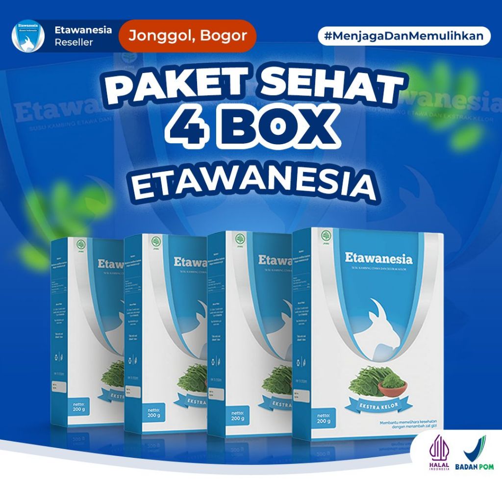 

SUSU ETAWANESIA ETAWA BIRU Susu Kambing Etawa 5 X Lebih Efektif Dari Yang Sejenis + Ekstrak Moringa Rasa Premium