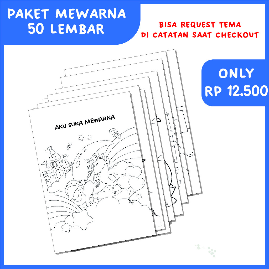 

ASHJENA lembar mewarna anak 50 lembar coloring gambar - worksheet buku mewarna