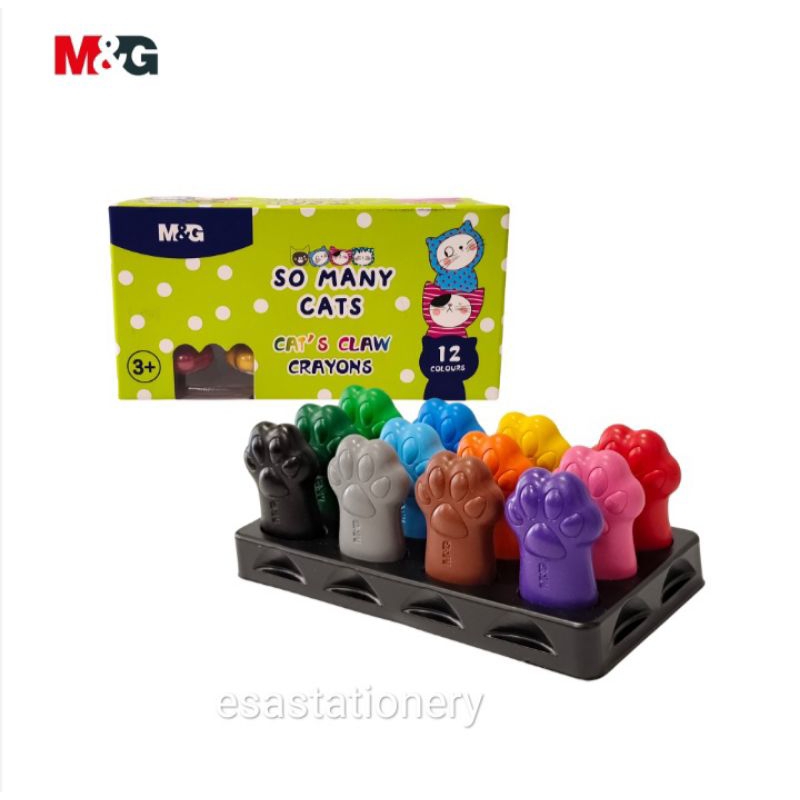 

Claw Crayon So Many Cats Krayon Lilin 12 Warna Bentuk Kaki Kucing AGMX4151