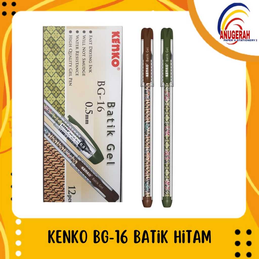 

KENKO BG - 16 HITAM BOLPOIN GEL (LSN)