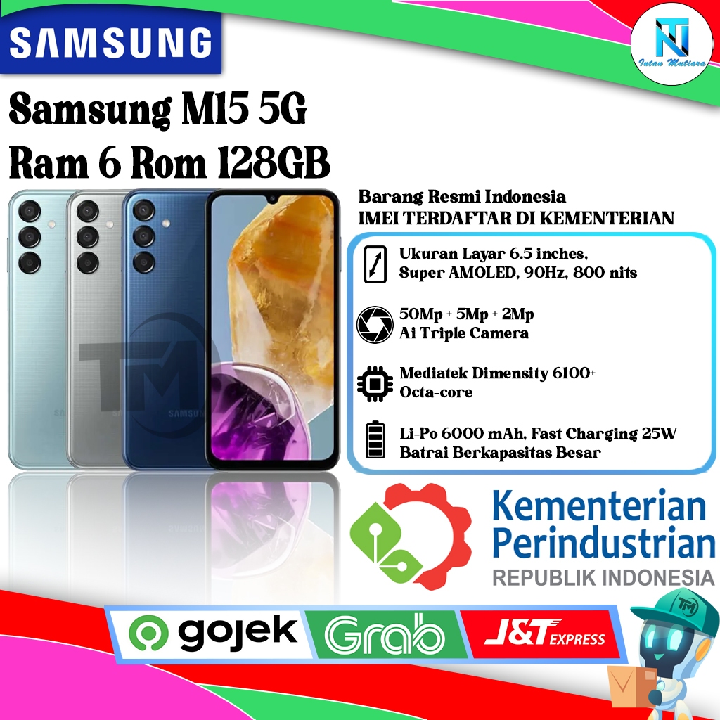 Samsung M15 5G Ram 6GB Rom 128GB