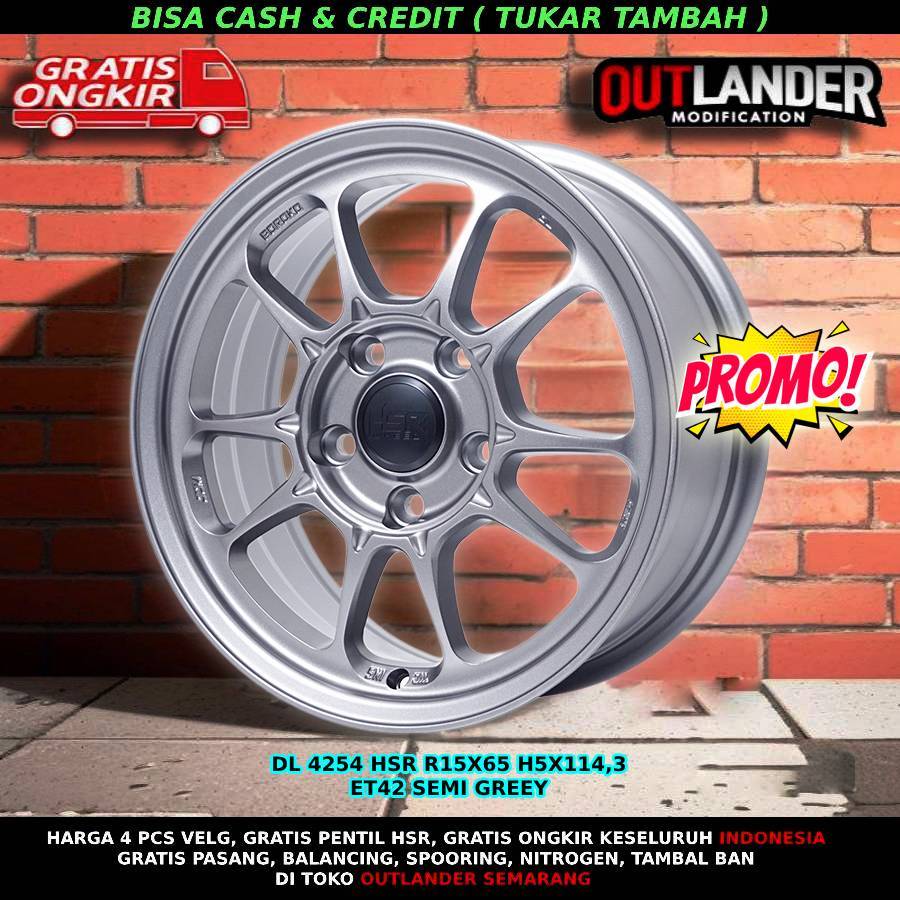 velg mobil hsr dl ring 15 lubang baut 5 cocok untuk grand max innova ertiga baleno xtrail dll