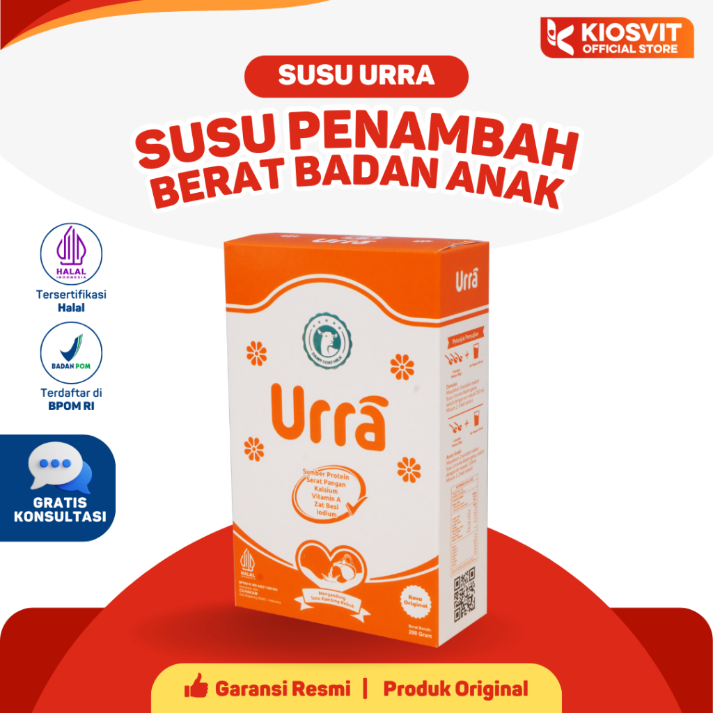 

Urra - Susu Kambing Saanen Penambah Berat Badan Anak 200g