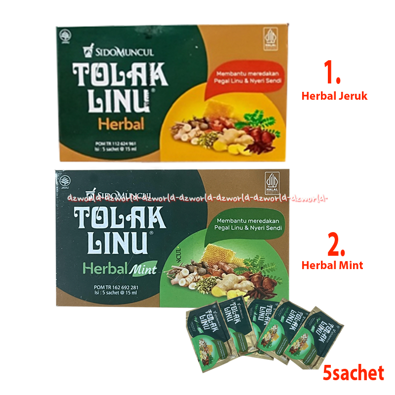 

Sidomuncul 5sachet Tolak Linu Herbal Mint Tolaklinu Cair Kemasan Sachet Sido Muncul Penghilang Pegal Capek Sakit Otot