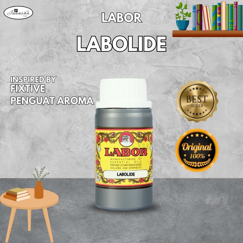 BIBIT PARFUM MURNI LABOLIDE/FIXATIVE PRODUK LABOR 100ML SEGEL