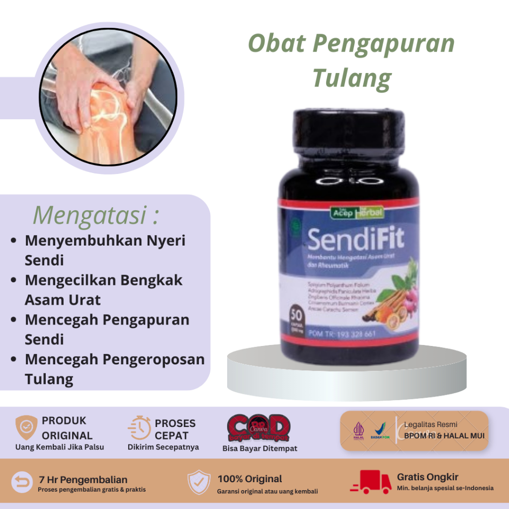 Sendifit - Obat Pengapuran Tulang, Tulang Keropos, Patah Tulang