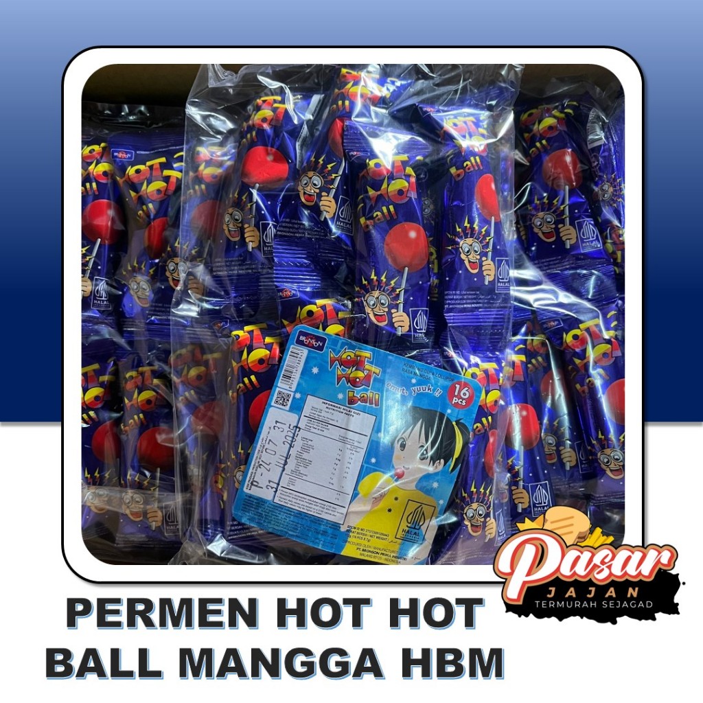 

Permen Hot Hot Ball Mangga HBM Isi 16pcs x 7gr