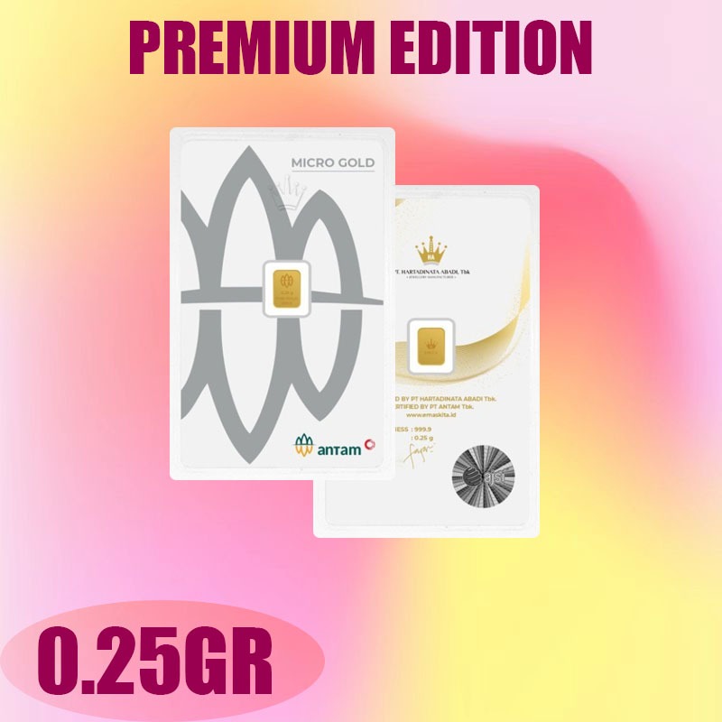 Gold Logam Mulia Antam Press ( LM ) 0.25Gram 0.25GR Wedding Love Series