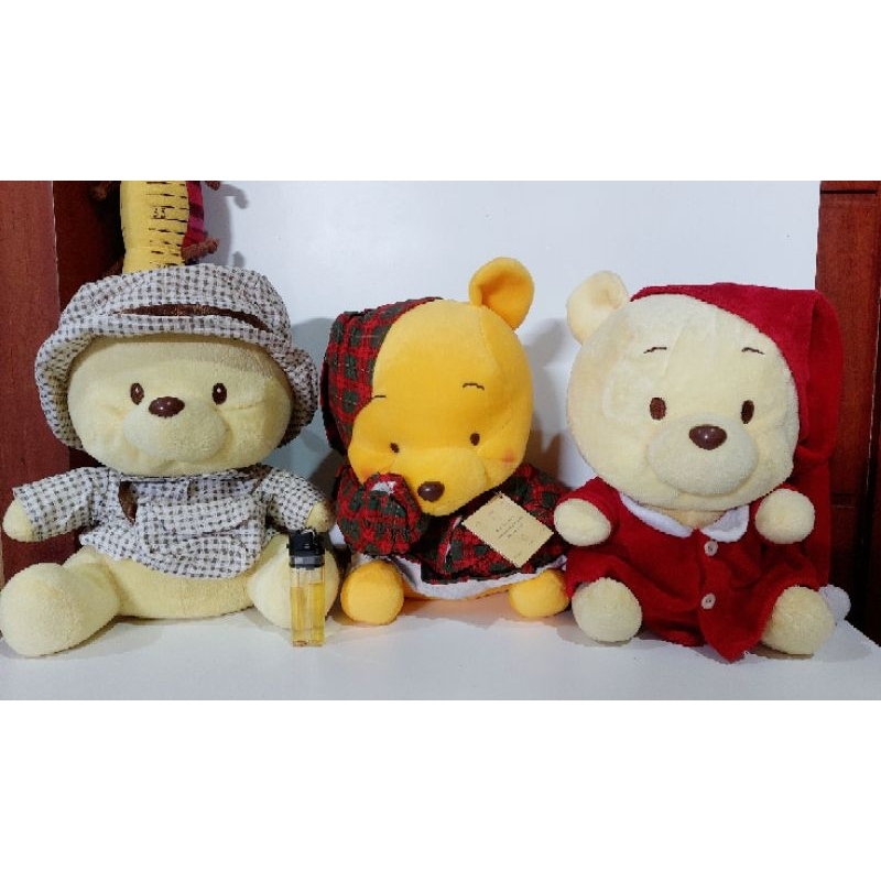 Boneka Winnie the Pooh kostum natal, petualang, pajamas