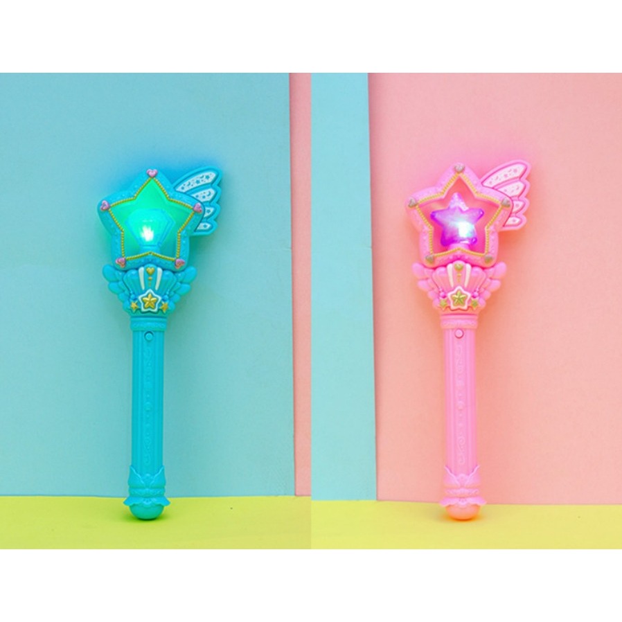 Mainan Tongkat Princess / Magic Wand Frozen Mainan Anak Tongkat Peri Fairy Dengan Musik & Lampu CBKS