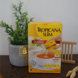 

Tropicana Slim Sweetener Classic Sugar 125gr - Isi 50 Sachet