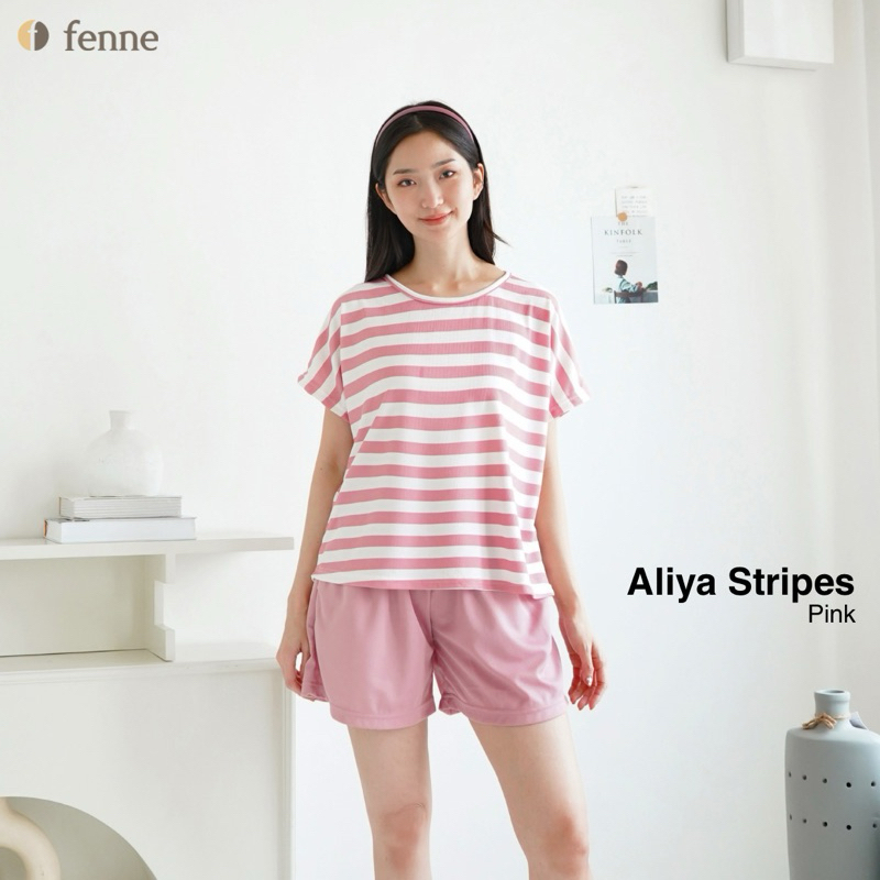 Fenne - Baju Tidur Wanita / Piyama / Baju Rumah Wanita Premium Aliya Set