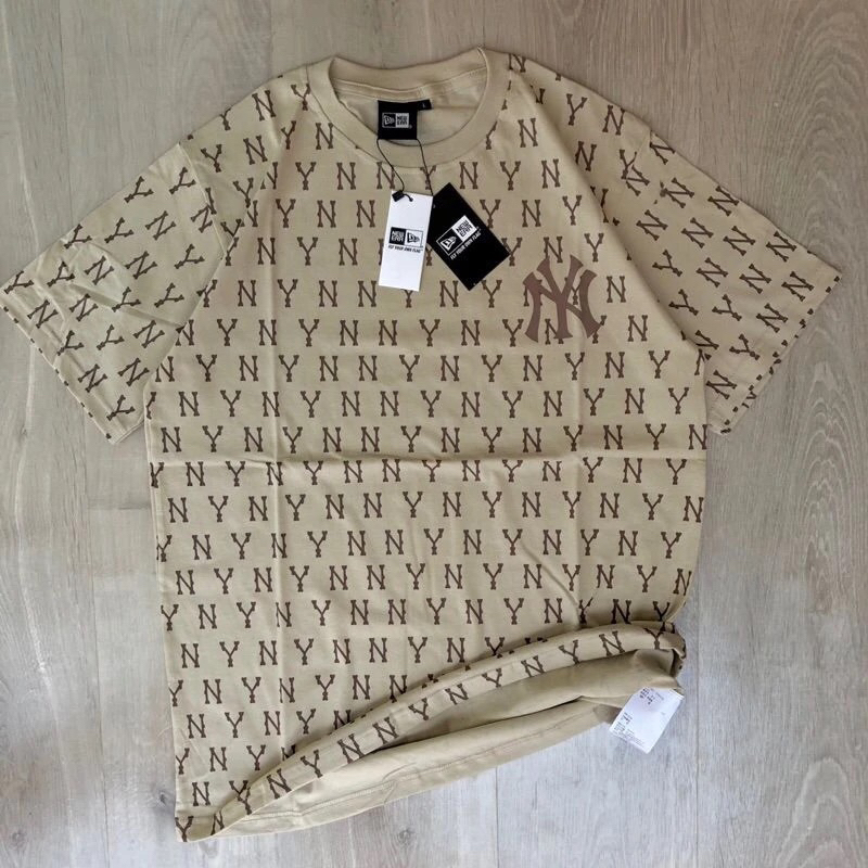 NY Mlb Baseball T-Shirt Kaos Pria Wanita Full Print Lengan Pendek Bahan Catton Combed 30s Unisex Ata