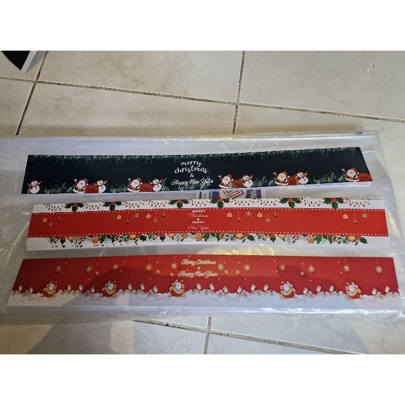 

10pcs pita toples natal sleeve toples natal paperbelt toples natal paperbelt natal sleeve natal pita natal kertas paperbelt box natal paperbelt hamper natal