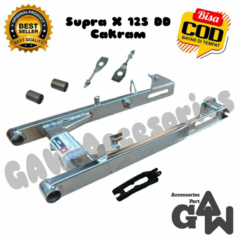 Swing Arm Arem Lengan Ayun Motor Honda Supra X 125 DD Cakram Belakang Crom