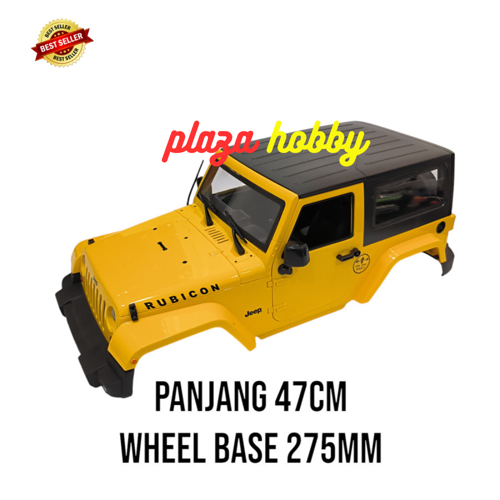 hard plastic body shell rc 1/10 RUBICON JEEP 275mm WB axial SCX10 D90