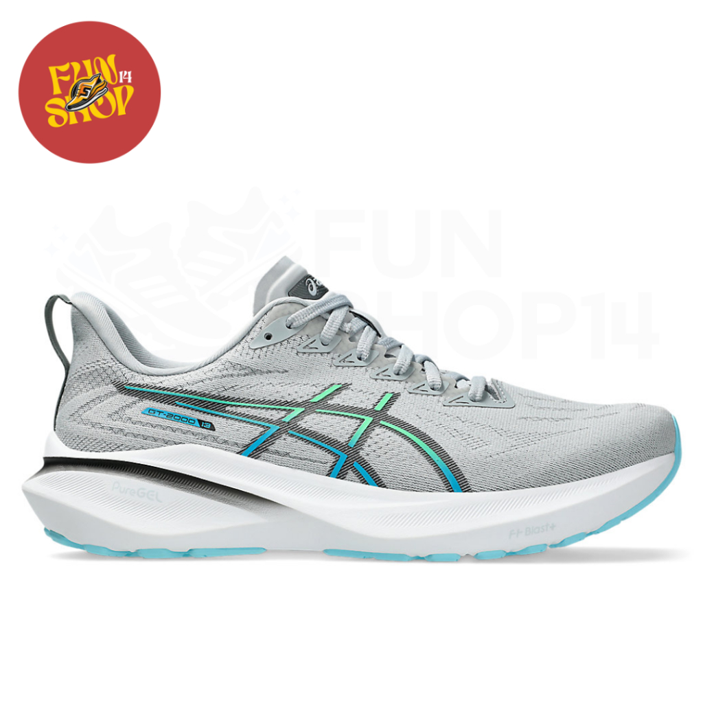 Sepatu Lari Asics GT 2000 13 Men’s Running Shoes Piedmont Grey/Black -1012B666.020