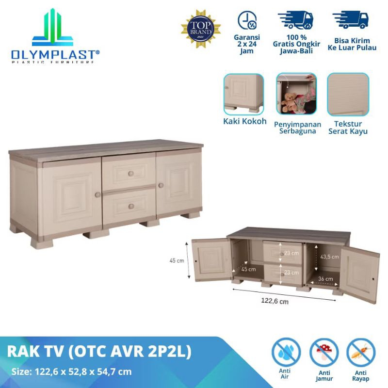 Lemari rak tv OTC AVR rak tv buffet olymplast