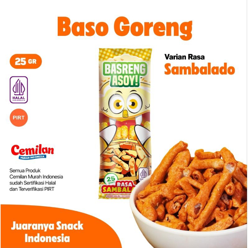 

Basreng rasa Sambalado - Snack CMI