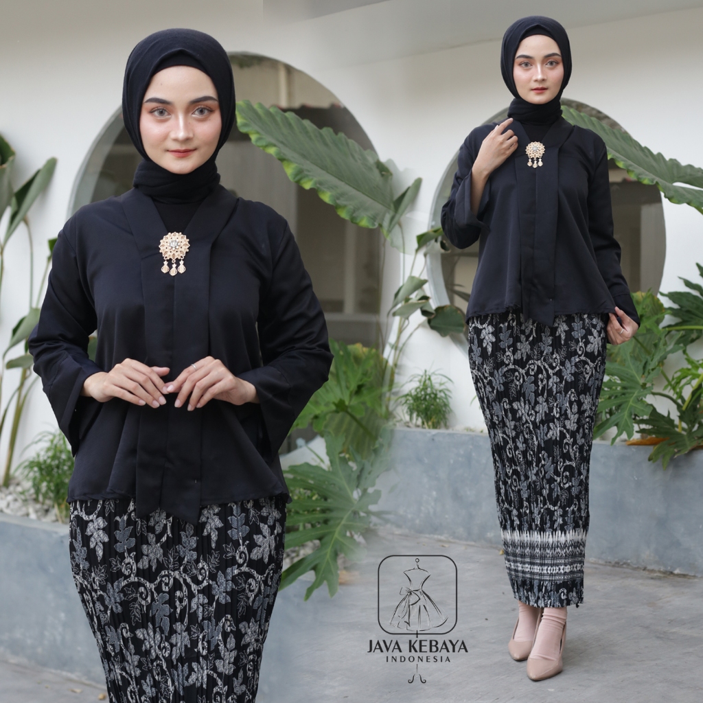 Hitam - 𝗦𝗲𝘁𝗲𝗹𝗮𝗻 & 𝗔𝘁𝗮𝘀𝗮𝗻 𝗞𝗲𝗯𝗮𝘆𝗮 𝗙𝗹𝗼𝘆 𝗕𝗮𝗹𝗼𝘁𝗲𝗹𝗶 𝗞𝘂𝘁𝘂𝗕𝗮𝗿𝘂 / Setelan Wanita Kekinian / Floy Kutu Baru Mo