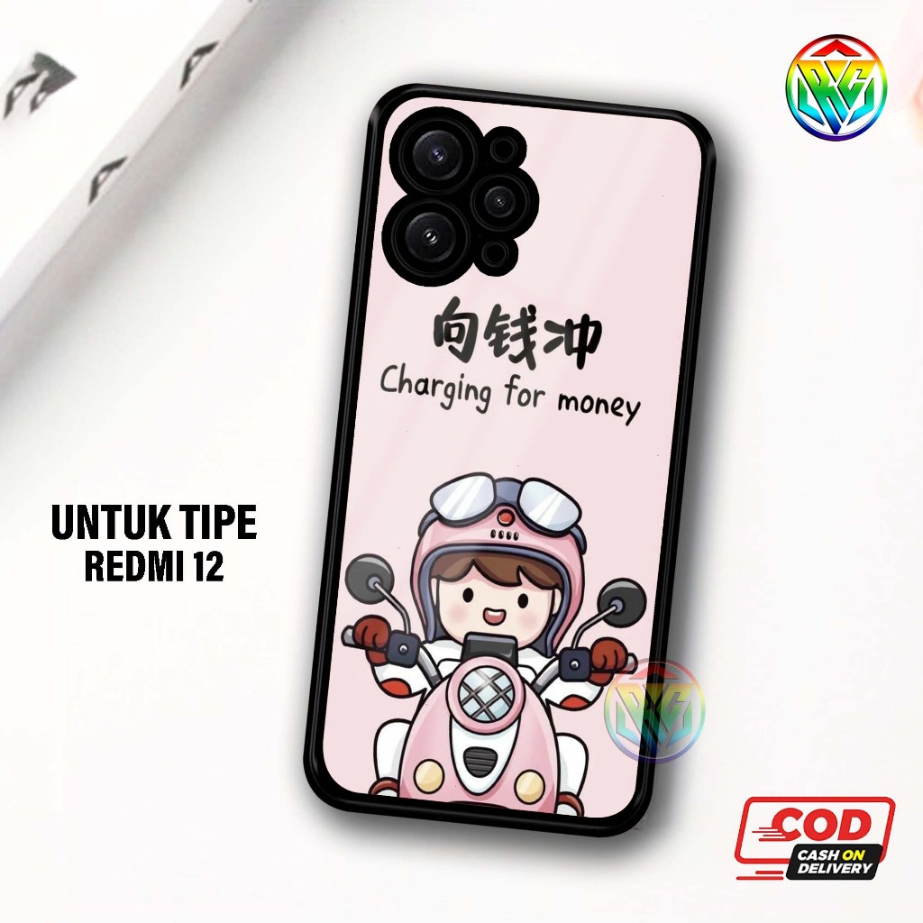 Real Case Xiomi Redmi 12  Terbaru Case kilau - New Case Glossy casing Hp Xiomi Redmi 12 [Motif CUTE]