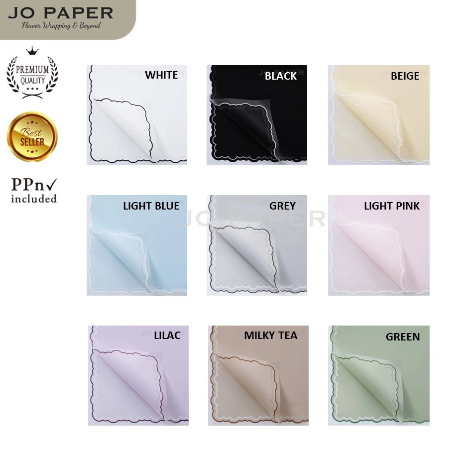 

Produk Spesial 2 LEMBAR Flower Wrapping Paper Varian List Cloud Awan Frame Transparan Kertas Buket Bunga Florist