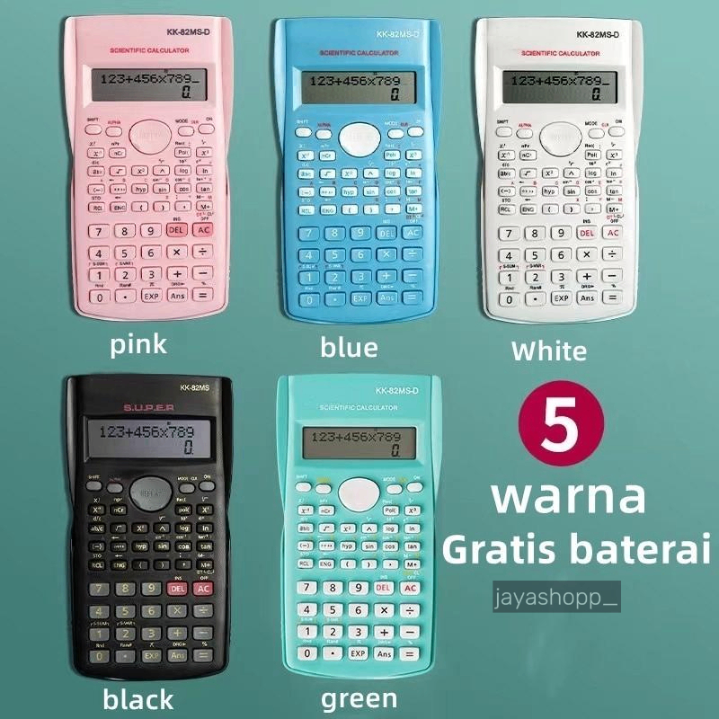 

Kalkulator Color Function Scientific Kalkulator 24 Fungsi Kalkulasi 3 Warna scientific calculator