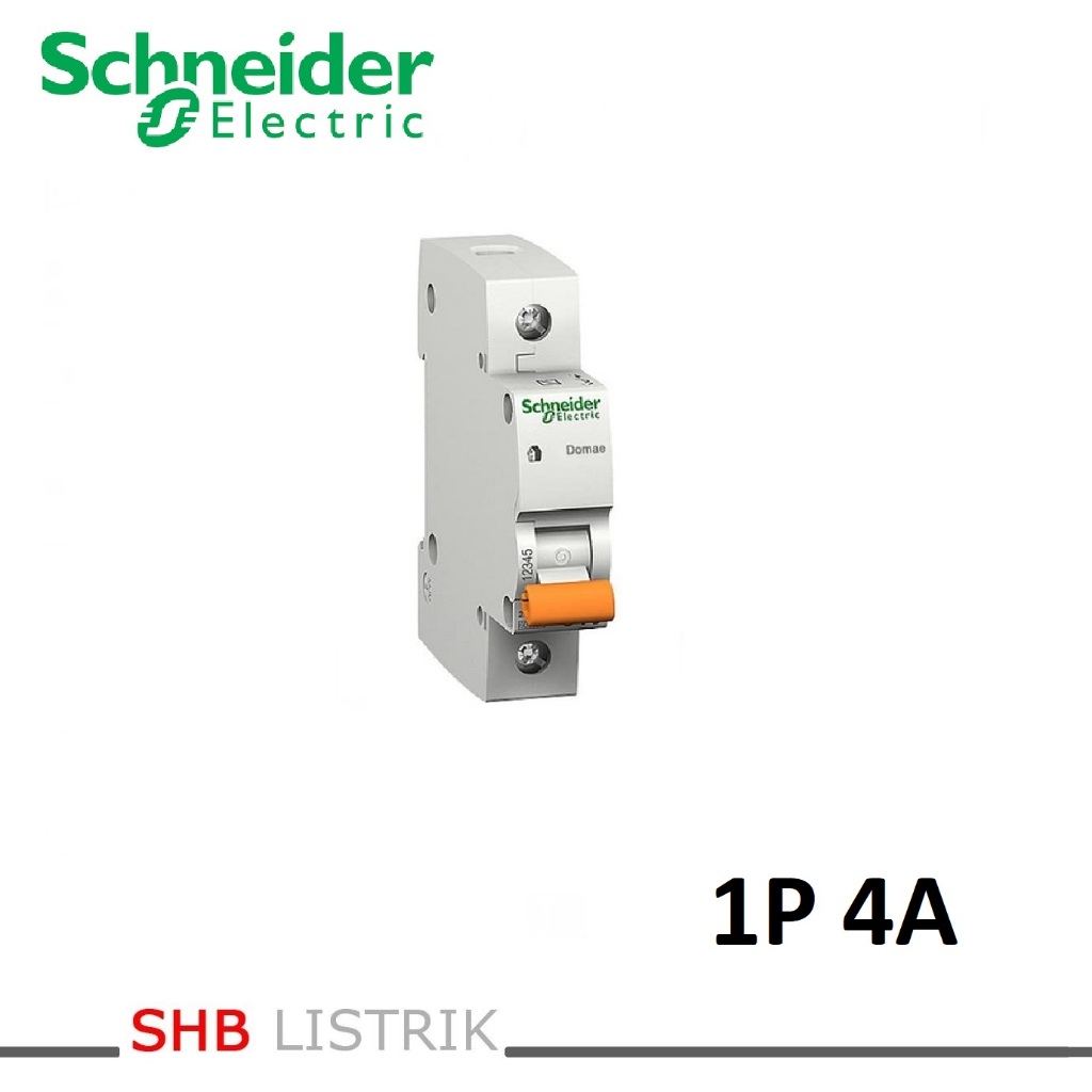 MCB SCHNEIDER 4A 1PHASE/ MCB 4 AMPER