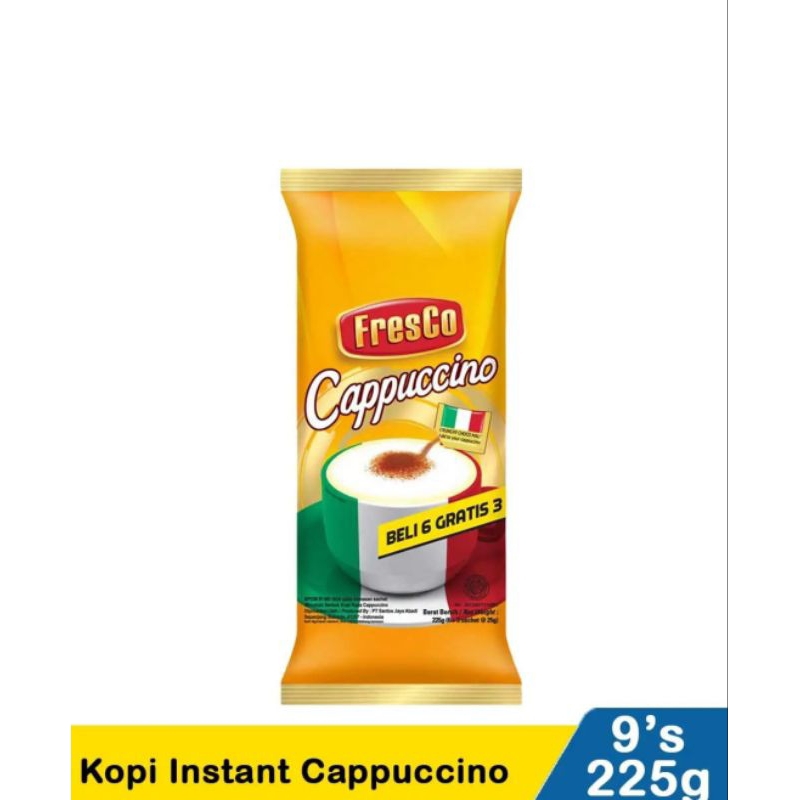 

Fresco Cappucino kemasan pouch isi 9pcs murah