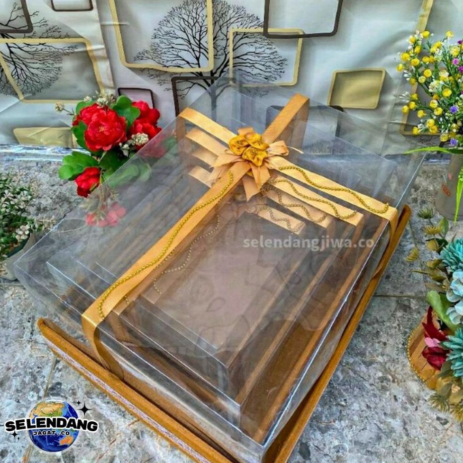 BOX PARSEL KOTAK HANTARAN SESERAHAN PERNIKAHAN SET MIKA LENGKAP ISI 4  ISI 2 KOTAK HANTARAN