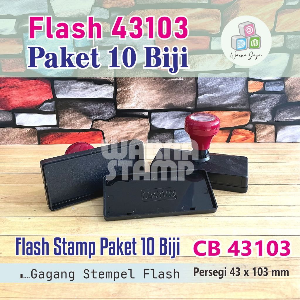 

Gagang Stempel Flash 43103 mm / PAKET 10 BIJI / Gagang Stamp Flash Persegi Panjang / Hanya Gagang Saja