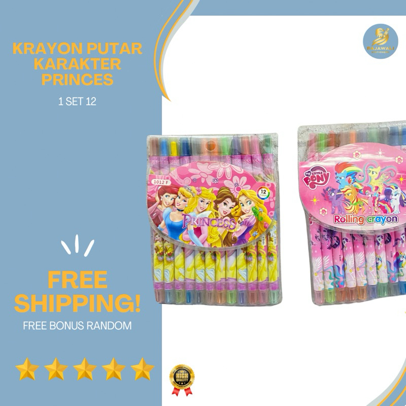 

Krayon Putar 12 Warna Karakter Putri & Kuda Pony Harga Terjangkau + Free Bonus Random!!
