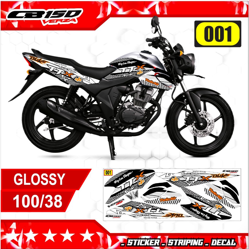 stiker honda cb verza striping cbverza 150 les stiker cb 150 verza