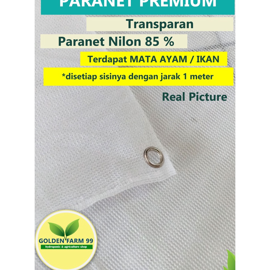 Paranet Nylon Persen  warna PUTIH Sudah Ada Mata Ayamnya