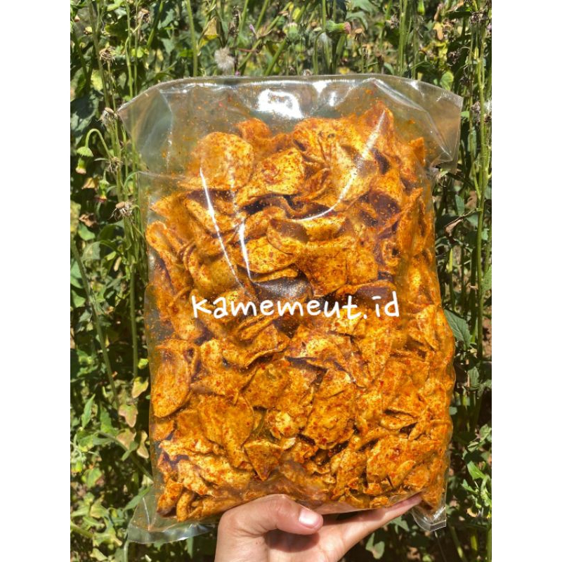 

Basreng Bulat Pedas Daun Jeruk Cabe Asli 1kg