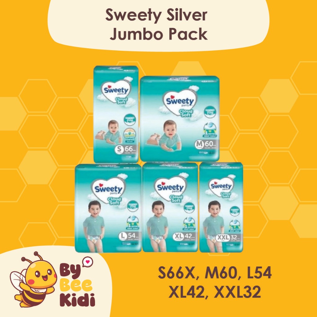 Terlaris Sweety Silver Pants Jumbo S66/M60/L54/XL42/XXL36