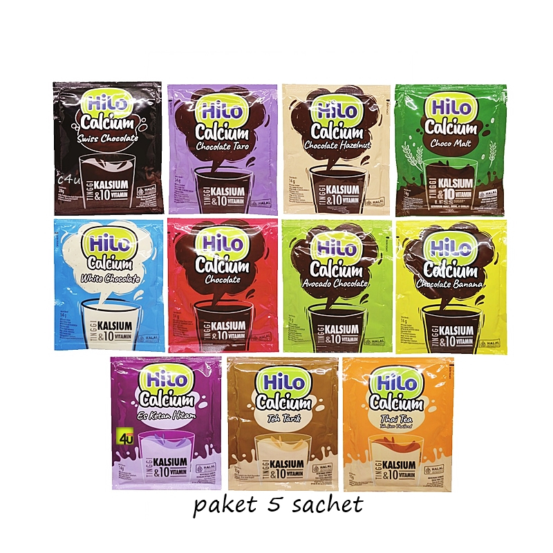 

HiLo Calcium - Minuman Serbuk Coklat dan Susu - Paket 5 sachet