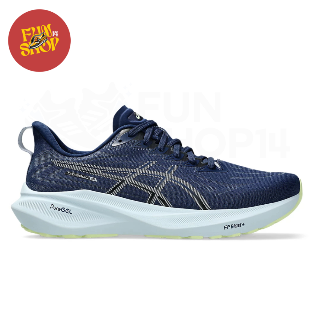 Sepatu Lari Asics GT 2000 13 Men’s Running Shoes Blue Expanse/Grey Blue - 1011B861.400