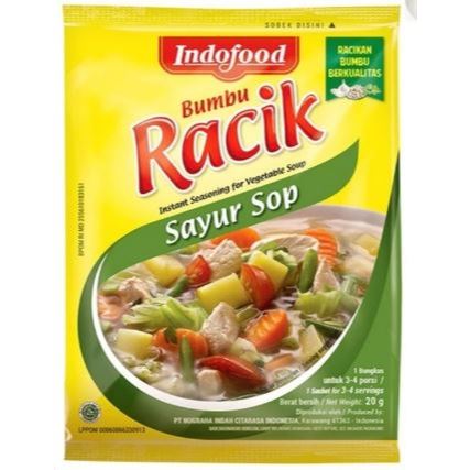 

Bumbu Racik Instan Indofood Masakan Sayur Sop Halal