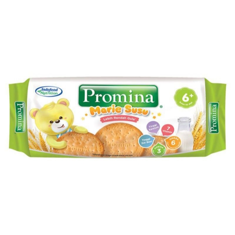 Promina biskuit marie susu 150 gram bayi usia di atas 6 bulan 6+