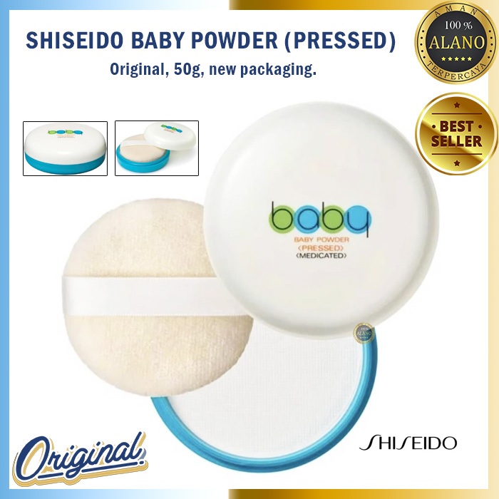 Shiseido Baby Powder Pressed 50g Original Bedak Bayi