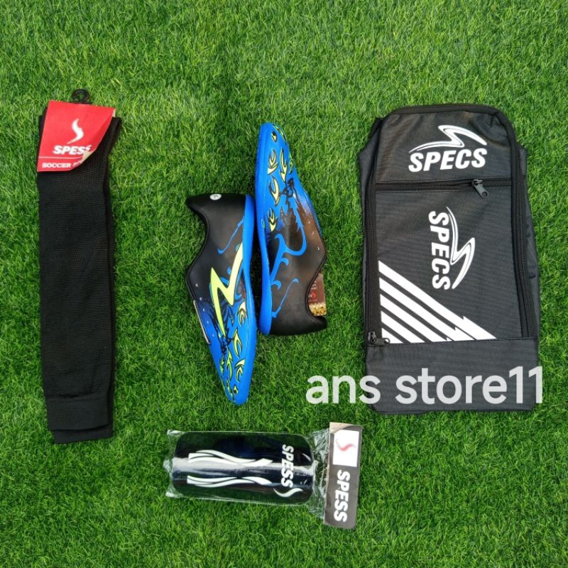 Sepatu Futsal Anak Specs Dragon Grade Original, paket komplit 4 sepatu futsal anak specs terbaru Spo