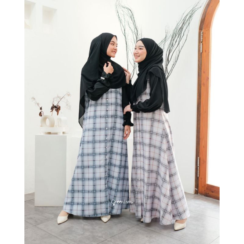 GITA DRESS BY GREENISM | GAMIS KOTAK KOTAK