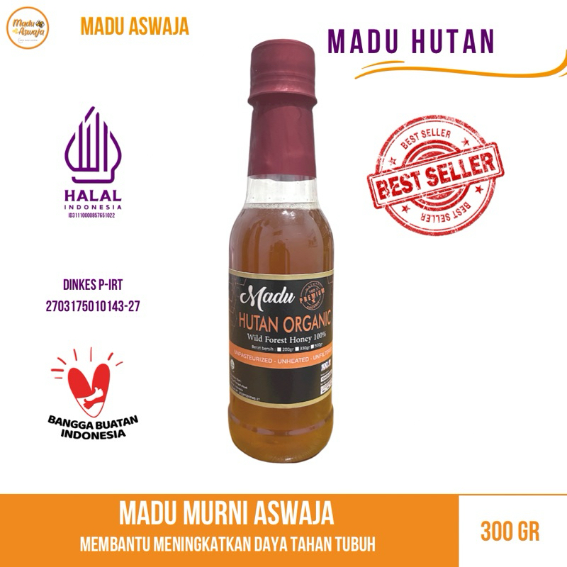 

MADU ASWAJA Madu Asli Murni Raw Honey Nektar Hutan 300gram