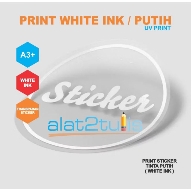 

CETAK STIKER TRANSPARAN TINTA PUTIH