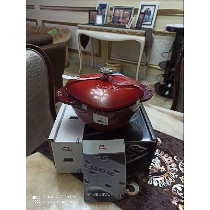 original staub cast iron heart shape 20 cm