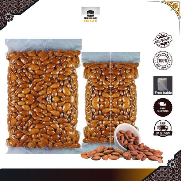 

Kacang Almond 500gr Panggang