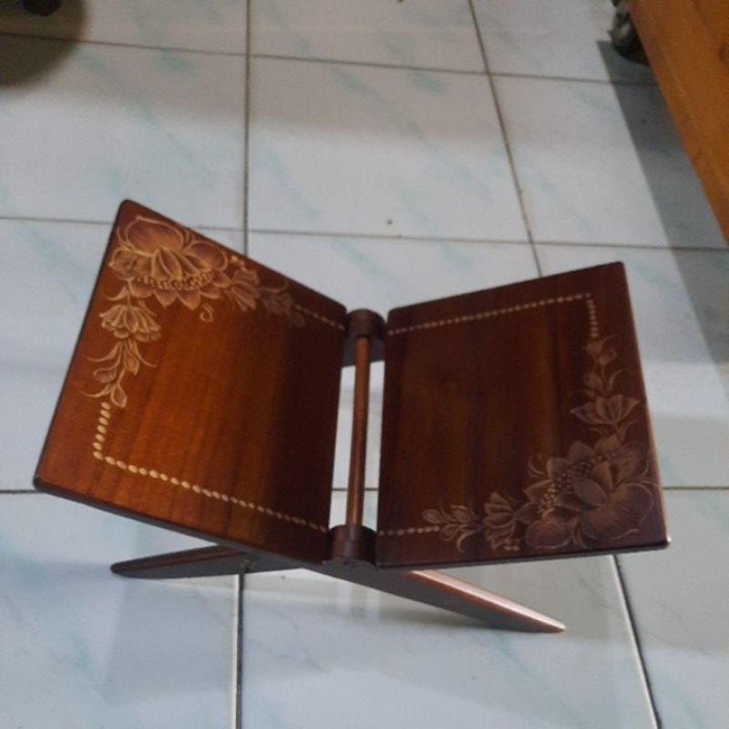 Rekal  - rekal alquran - meja alquran - meja lipat - toko kayu jati