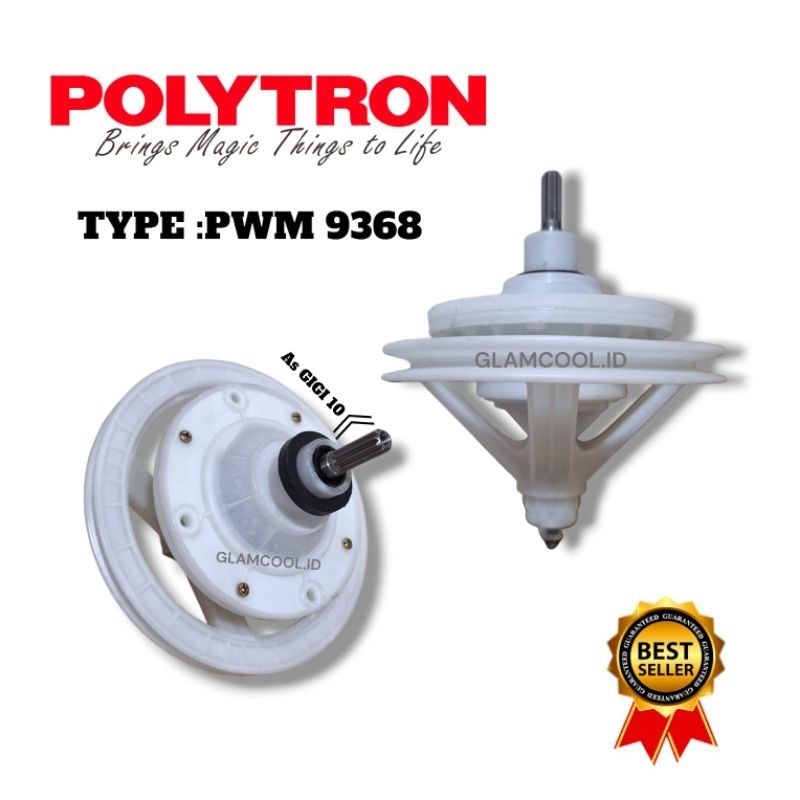 GEARBOX MESIN CUCI POLYTRON PWM9368 2 tabung